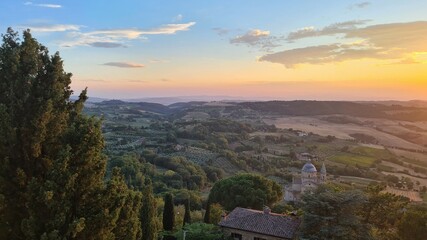 Sunset in Tuscany, Montepulciano