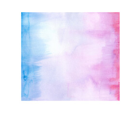 Abstract pink and blue, bright watercolor for background, 
mash, original painting, for design, decoration
