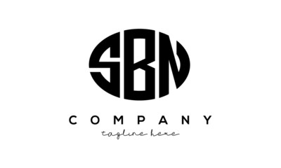 SBN three Letters creative circle logo design