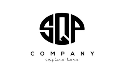SQP three Letters creative circle logo design