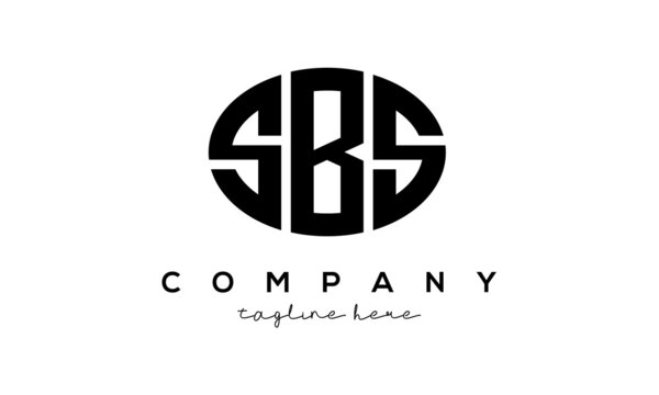 SBS three Letters creative circle logo design