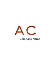 AC CA, A, C abstract logo letters monograms.