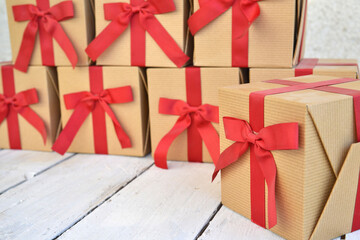 Fototapeta na wymiar Gift box, shopping for holidays and celebrations