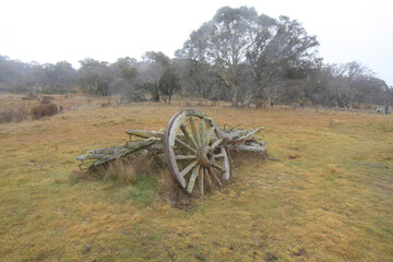 old wooden wheel