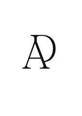 AD, DA, A, D abstract logo letters monograms.