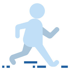 running flat icon