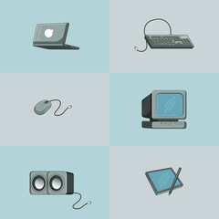 graphic designer equipment illustration