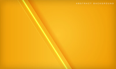 Orange abstract minimal geometric background with bright light decoration.