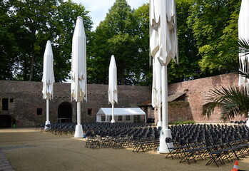 Historisches Schloss in der Kur Stadt Bad Pyrmont, Niedersachsen