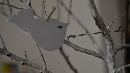 Christmas winter decoration handmade gold