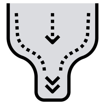 Bottleneck Line Icon