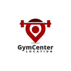 a combination of location pin symbols and someone lifting a barbell, good for gym or fitness center logo or any business related to healthy lifestyle.