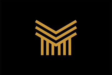 Letter M logo design vector. Real estate logo for your business.