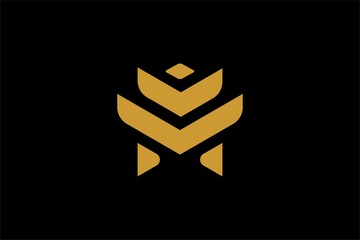 Letter M logo design, M sign template, M text illustration design vector. Abstract text logo design concept for business company.