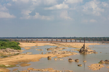 Banas river bridge tonk, rajasthan,india.