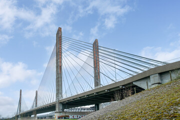 The Martinus Nijhoff Bridge in Zaltbommel, Gelderland Province, The Netherlands