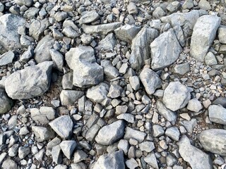 stones on the river