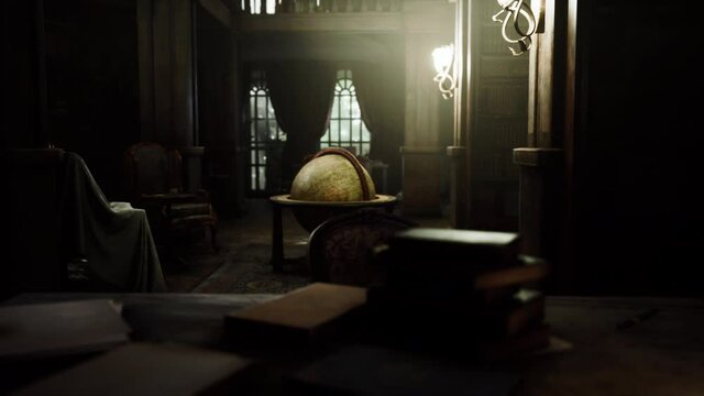Globe in the old classic room