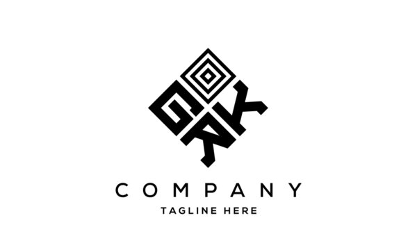 GKR square three latter logo vector