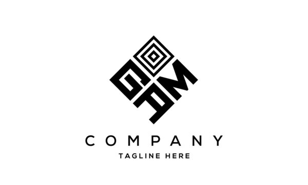 GMA square three latter logo vector