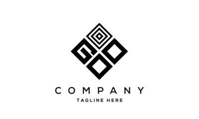 GOO square three latter logo vector