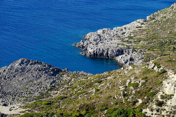 natural ladiko bay on rhodes island
