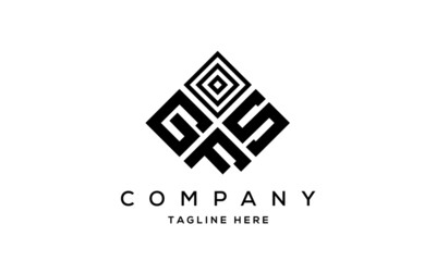 GSF square three latter logo vector