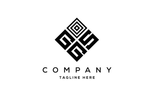 GSG square three latter logo vector