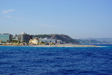 Fototapeta premium beach of rhodes town