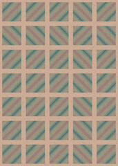 Abstract Geometric Pattern generative computational art illustration