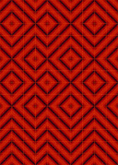 Abstract Geometric Pattern generative computational art illustration