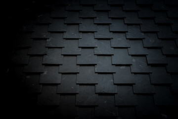 dark square tiles. business background