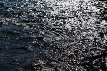 River water is dark brown and contains a lot of iron