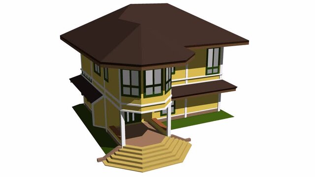 3D animation of building project