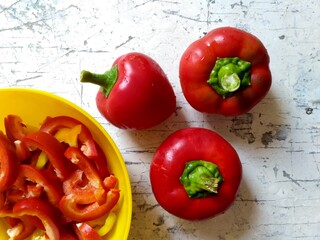 red bell peppers