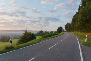 Sonnenaufgang über dem Odenwald