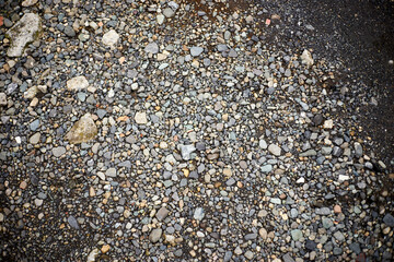 砂利の地面・砂利・小石・地面・石
