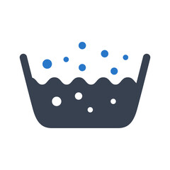 Water bucket icon vector graphic