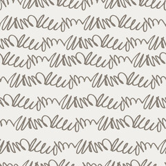 Seamless pattern with hand drawn angled lines on light-gray background. Scribble, scrawl writing imitation