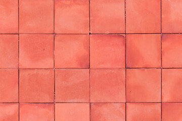 Red small rectangular tiles background