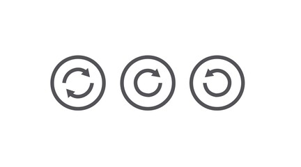 Refresh icon Set. Vector isolated editable illustration set