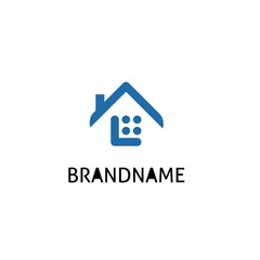 home logo design, and letter L business business logo,