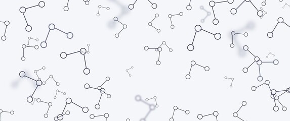 Abstract hexagon shape lines seamless background design concept, organic chemistry, chemistry theme seamless background. or pattern.
