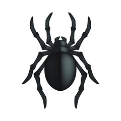 Spider Insect Emoji Icon Illustration Sign. Halloween Animal Vector Symbol Emoticon Design Vector Clip Art.