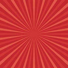 Sunlight abstract background. red color burst background. Vector illustration.