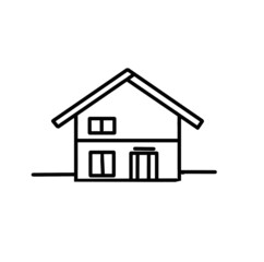 house icon isolated on white
