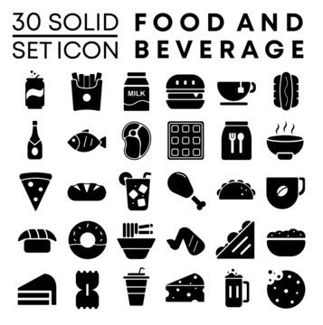 Food And Beverage icon set
