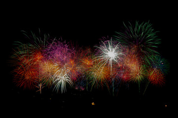 Fireworks in the night