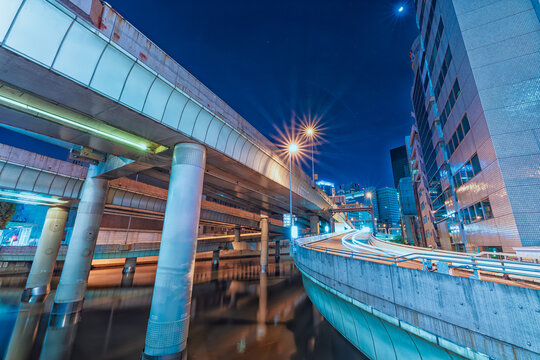 江戸橋ジャンクションの夜景