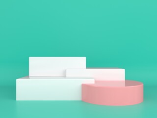 abstract geometric shape pastel color template minimal modern style wall background,for booth...